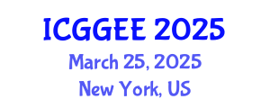 International Conference on Geosciences, Geophysics and Environmental Engineering (ICGGEE) March 25, 2025 - New York, United States