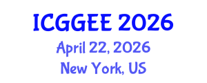 International Conference on Geosciences, Geophysics and Environmental Engineering (ICGGEE) April 22, 2026 - New York, United States