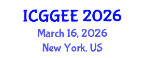 International Conference on Geosciences, Geophysics and Environmental Engineering (ICGGEE) March 16, 2026 - New York, United States International Conference on Geosciences, Geophysics and Environmental Engineering (ICGGEE) March 16, 2026 - New York, United States