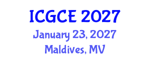 International Conference on Geosynthetics in Civil Engineering (ICGCE) January 23, 2027 - Maldives, Maldives International Conference on Geosynthetics in Civil Engineering (ICGCE) January 23, 2027 - Maldives, Maldives