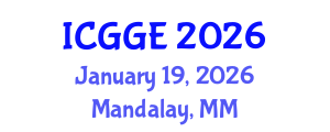 International Conference on Geotechnical and Geoenvironmental Engineering (ICGGE) January 19, 2026 - Mandalay, Myanmar