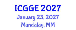 International Conference on Geotechnical and Geoenvironmental Engineering (ICGGE) January 23, 2027 - Mandalay, Myanmar International Conference on Geotechnical and Geoenvironmental Engineering (ICGGE) January 23, 2027 - Mandalay, Myanmar