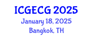 International Conference on Geotechnical Engineering and Computational Geophysics (ICGECG) January 18, 2025 - Bangkok, Thailand