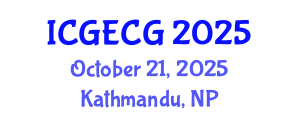 International Conference on Geotechnical Engineering and Computational Geophysics (ICGECG) October 21, 2025 - Kathmandu, Nepal