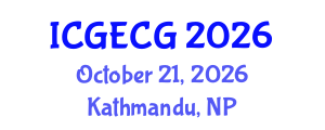 International Conference on Geotechnical Engineering and Computational Geophysics (ICGECG) October 21, 2026 - Kathmandu, Nepal International Conference on Geotechnical Engineering and Computational Geophysics (ICGECG) October 21, 2026 - Kathmandu, Nepal