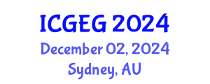 International Conference on Geotechnical Engineering and Geomechanics (ICGEG) December 02, 2024 - Sydney, Australia