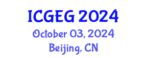 International Conference on Geotechnical Engineering and Geomechanics (ICGEG) October 03, 2024 - Beijing, China