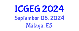 International Conference on Geotechnical Engineering and Geomechanics (ICGEG) September 05, 2024 - Málaga, Spain