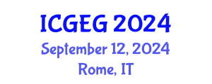 International Conference on Geotechnical Engineering and Geomechanics (ICGEG) September 12, 2024 - Rome, Italy