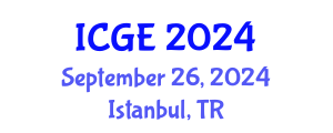 International Conference on Geotechnical Engineering (ICGE) September 26, 2024 - Istanbul, Turkey