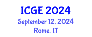 International Conference on Geotechnical Engineering (ICGE) September 12, 2024 - Rome, Italy