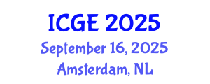 International Conference on Geotechnical Engineering (ICGE) September 16, 2025 - Amsterdam, Netherlands