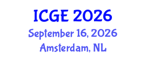 International Conference on Geotechnical Engineering (ICGE) September 16, 2026 - Amsterdam, Netherlands