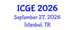 International Conference on Geotechnical Engineering (ICGE) September 27, 2026 - Istanbul, Turkey