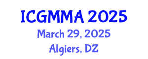 International Conference on Geotechnical Modelling, Monitoring and Analysis (ICGMMA) March 29, 2025 - Algiers, Algeria