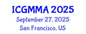 International Conference on Geotechnical Modelling, Monitoring and Analysis (ICGMMA) September 27, 2025 - San Francisco, United States