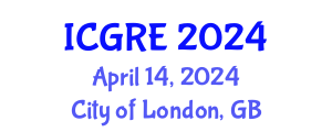 International Conference on Geotechnical Research and Engineering (ICGRE) April 14, 2024 - City of London, United Kingdom