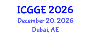 International Conference on Geothermics and Geothermal Energy (ICGGE) December 20, 2026 - Dubai, United Arab Emirates