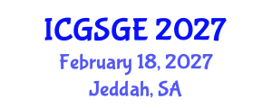 International Conference on Gifted Students and Gifted Education (ICGSGE) February 18, 2027 - Jeddah, Saudi Arabia International Conference on Gifted Students and Gifted Education (ICGSGE) February 18, 2027 - Jeddah, Saudi Arabia