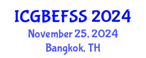 International Conference on Global Business, Economics, Finance and Social Sciences (ICGBEFSS) November 25, 2024 - Bangkok, Thailand