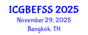 International Conference on Global Business, Economics, Finance and Social Sciences (ICGBEFSS) November 29, 2025 - Bangkok, Thailand