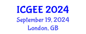 International Conference on Global Engineering Education (ICGEE) September 19, 2024 - London, United Kingdom