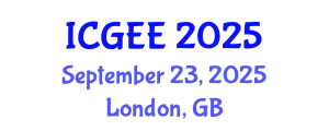 International Conference on Global Engineering Education (ICGEE) September 23, 2025 - London, United Kingdom