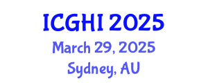 International Conference on Global Health and Innovation (ICGHI) March 29, 2025 - Sydney, Australia