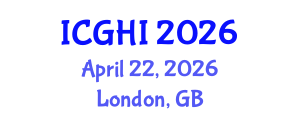 International Conference on Global Health and Innovation (ICGHI) April 22, 2026 - London, United Kingdom