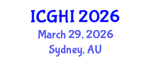 International Conference on Global Health and Innovation (ICGHI) March 29, 2026 - Sydney, Australia