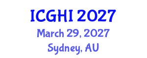 International Conference on Global Health and Innovation (ICGHI) March 29, 2027 - Sydney, Australia International Conference on Global Health and Innovation (ICGHI) March 29, 2027 - Sydney, Australia