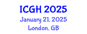 International Conference on Global Health (ICGH) January 21, 2025 - London, United Kingdom
