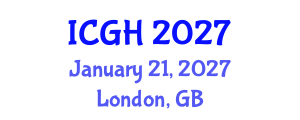 International Conference on Global Health (ICGH) January 21, 2027 - London, United Kingdom International Conference on Global Health (ICGH) January 21, 2027 - London, United Kingdom