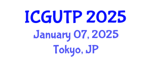 International Conference on Grand Unified Theory of Physics (ICGUTP) January 07, 2025 - Tokyo, Japan