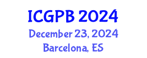 International Conference on Grapevine Physiology and Biotechnology (ICGPB) December 23, 2024 - Barcelona, Spain