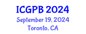 International Conference on Grapevine Physiology and Biotechnology (ICGPB) September 19, 2024 - Toronto, Canada
