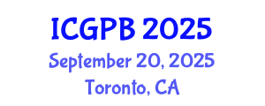 International Conference on Grapevine Physiology and Biotechnology (ICGPB) September 20, 2025 - Toronto, Canada