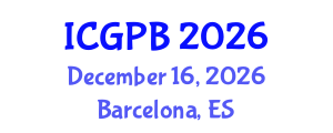 International Conference on Grapevine Physiology and Biotechnology (ICGPB) December 16, 2026 - Barcelona, Spain International Conference on Grapevine Physiology and Biotechnology (ICGPB) December 16, 2026 - Barcelona, Spain
