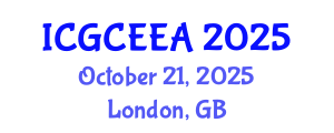International Conference on Graphene Chemistry, Electrochemistry and Engineering Applications (ICGCEEA) October 21, 2025 - London, United Kingdom