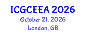 International Conference on Graphene Chemistry, Electrochemistry and Engineering Applications (ICGCEEA) October 21, 2026 - London, United Kingdom