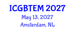 International Conference on Green Building Technology and Energy Modeling (ICGBTEM) May 13, 2027 - Amsterdam, Netherlands International Conference on Green Building Technology and Energy Modeling (ICGBTEM) May 13, 2027 - Amsterdam, Netherlands