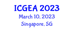 International Conference on Green Energy and Applications (ICGEA) March 10, 2023 - Singapore, Singapore