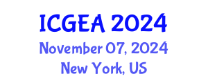 International Conference on Green Energy and Applications (ICGEA) November 07, 2024 - New York, United States