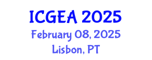 International Conference on Green Energy and Applications (ICGEA) February 08, 2025 - Lisbon, Portugal