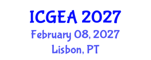 International Conference on Green Energy and Applications (ICGEA) February 08, 2027 - Lisbon, Portugal International Conference on Green Energy and Applications (ICGEA) February 08, 2027 - Lisbon, Portugal