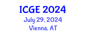 International Conference on Green Energy (ICGE) July 29, 2024 - Vienna, Austria