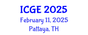 International Conference on Green Energy (ICGE) February 11, 2025 - Pattaya, Thailand