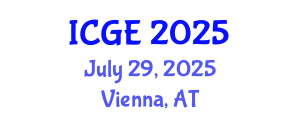 International Conference on Green Energy (ICGE) July 29, 2025 - Vienna, Austria