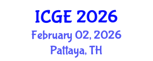 International Conference on Green Energy (ICGE) February 02, 2026 - Pattaya, Thailand International Conference on Green Energy (ICGE) February 02, 2026 - Pattaya, Thailand