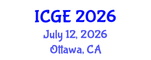 International Conference on Green Energy (ICGE) July 12, 2026 - Ottawa, Canada